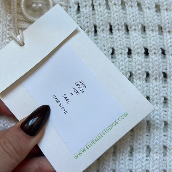 Ellie Mae Miria Cardigan In ivory - Picture 3 of 6